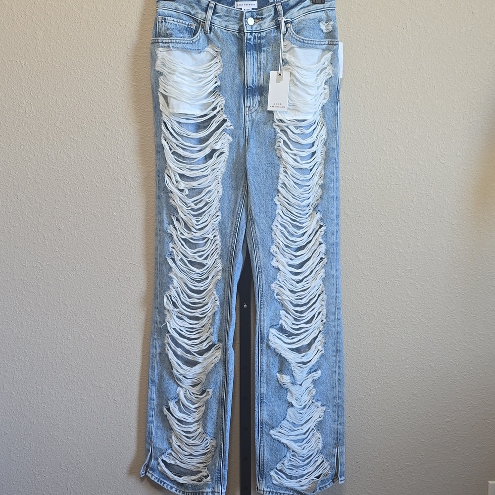 NWT Good American Khloe Jeans Size 8 - Picture 5 of 13